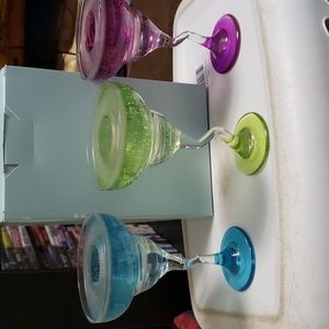 Partylite Margarita glass candle holders